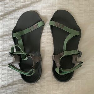 Green Strappy Sandals
